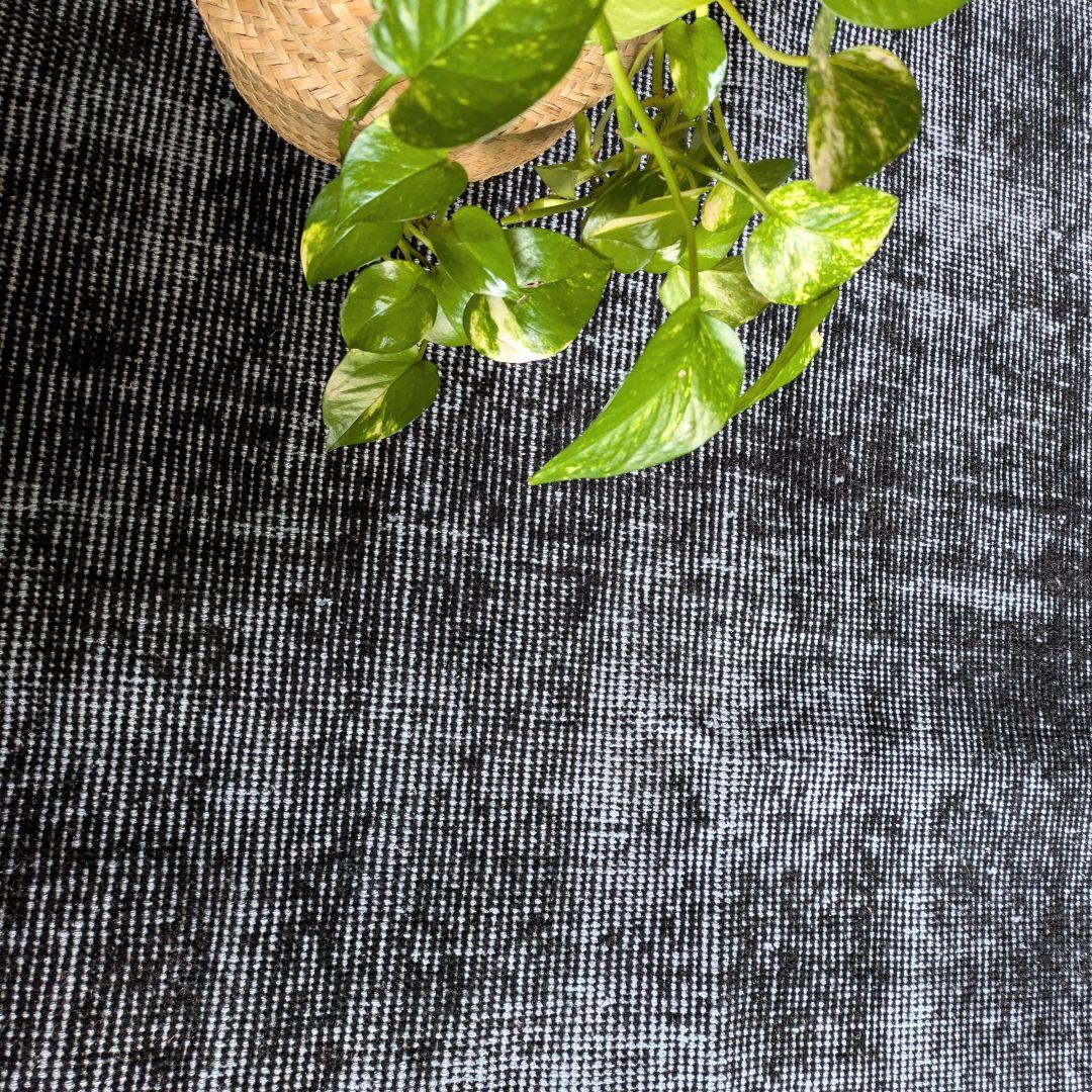 86×176 オーバーダイ　ブラックダークネイビー　トルコヴィンテージラグ