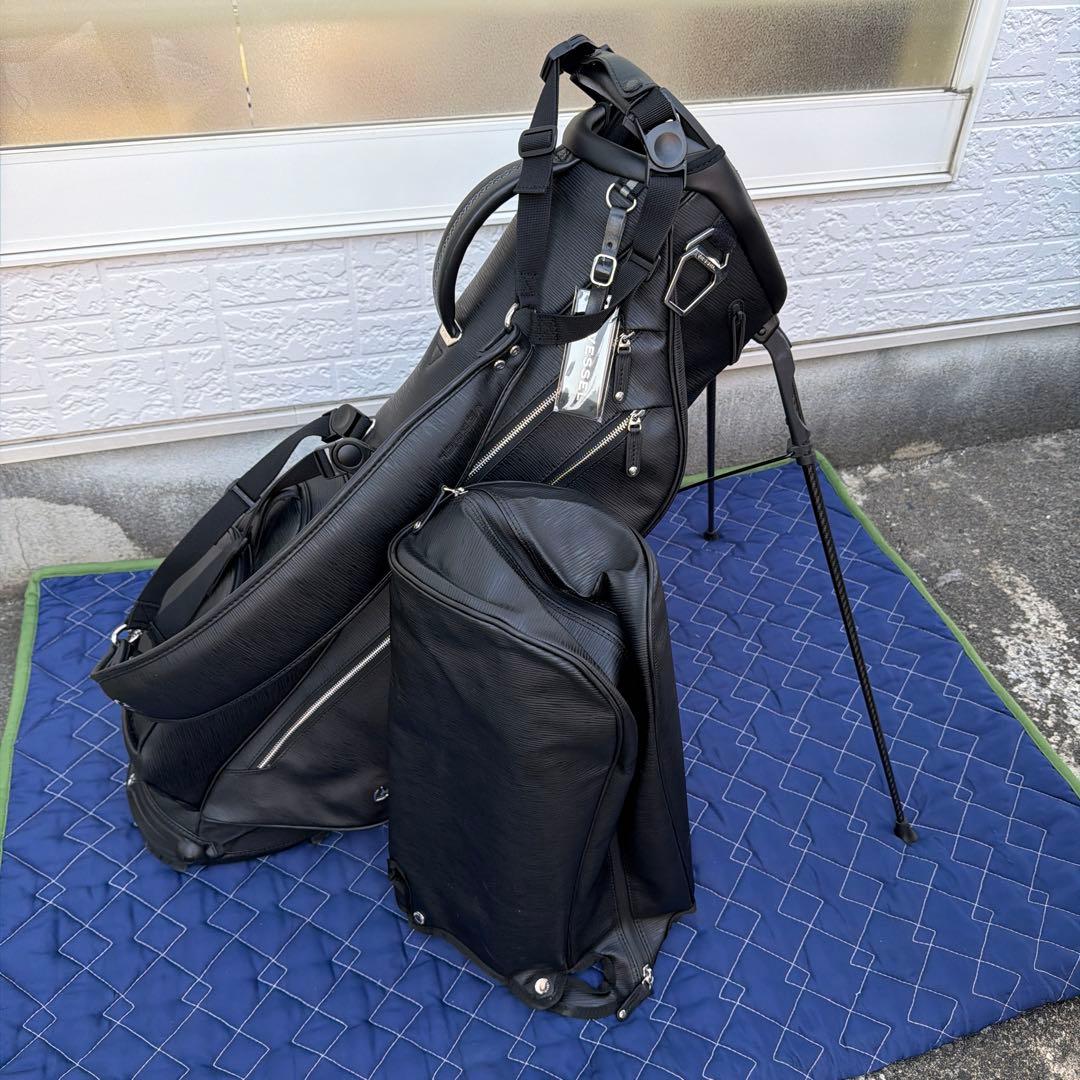 Vessel ゴルフバッグ ブラック スタンド付き