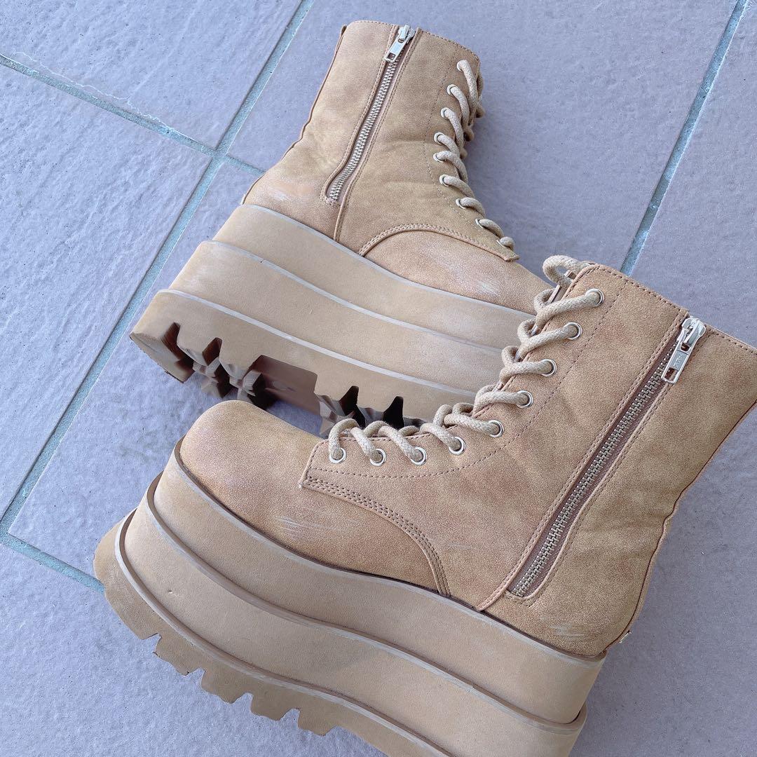 Darich トリプルソールエンジニアブーツ キャメル M