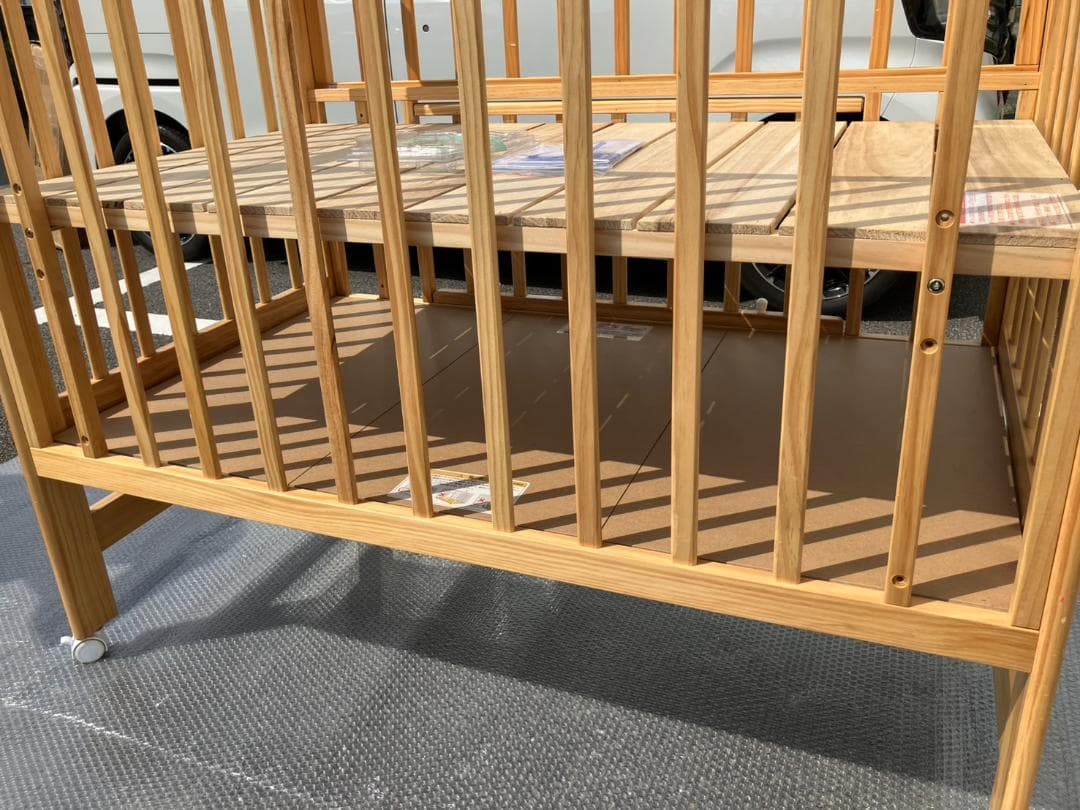 ハイシートベビーベッド（ナチュラル）