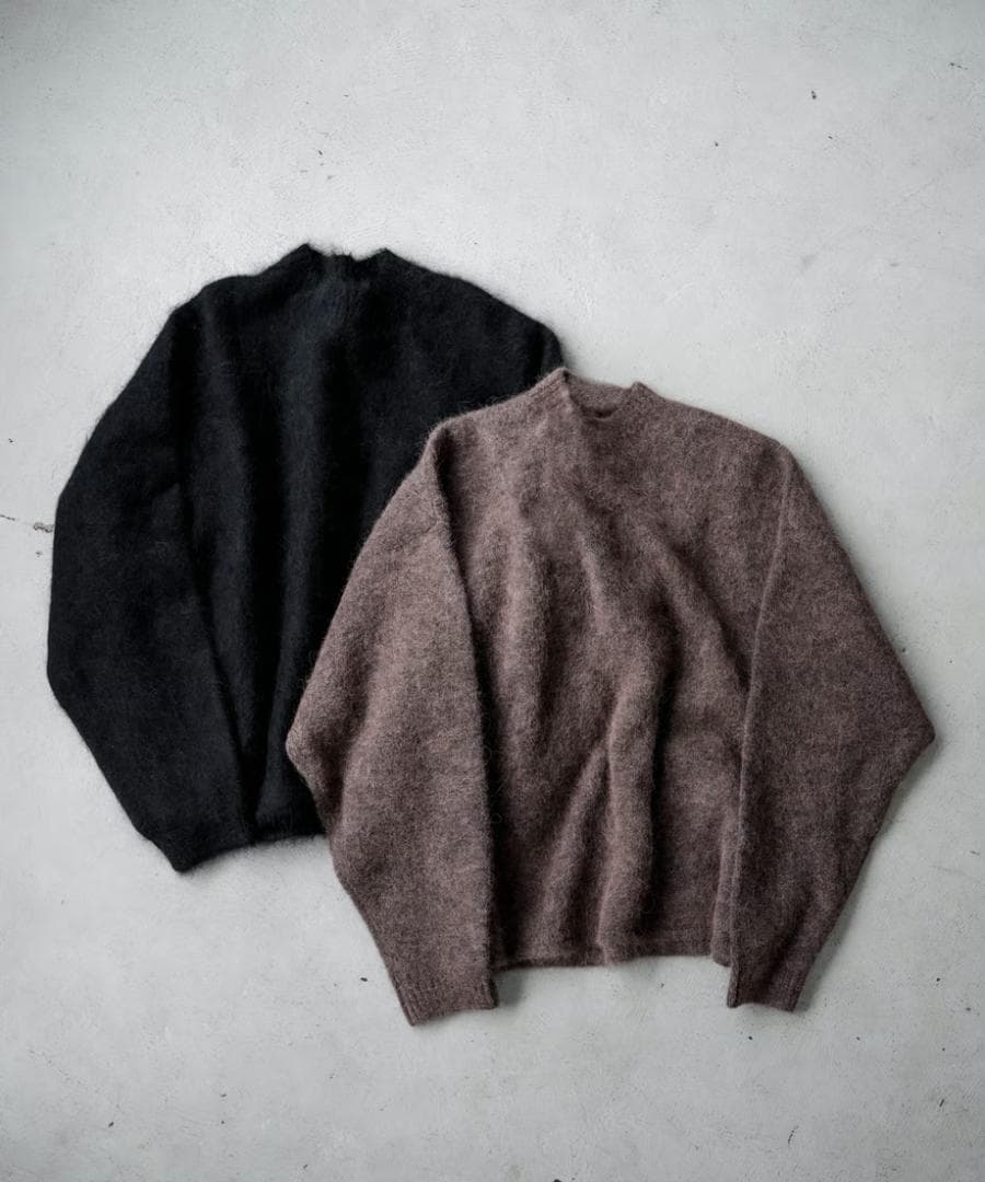 トップス CTHY HIGHEND MOCKNECK ALPAKA SHAGGY KNIT