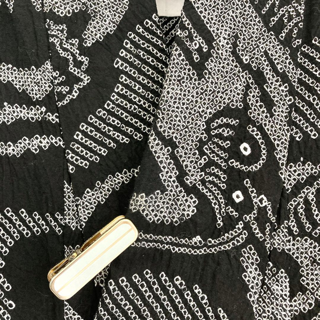 ™️32 龍　有松絞り　絞り染め　絞り浴衣