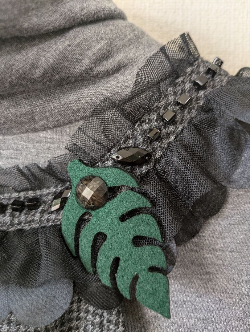 アルベロベロ新品♥️ビジュビーズが素敵ジャンパースカートゆったり定価30450円