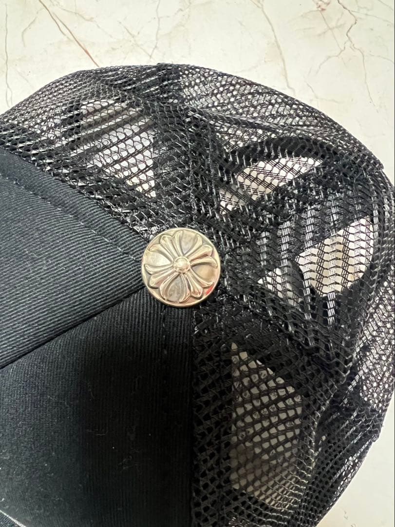 Chrome Hearts 刺繍入り黒キャップ