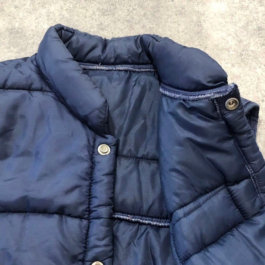 80s US古着 CHAMPION 中綿 ベスト M チャンピオン プラグ