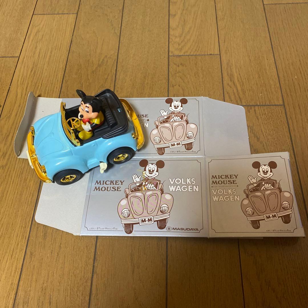 ディズニー ミッキーマウス フォルクスワーゲン ミニカー ゼンマイ 日本製