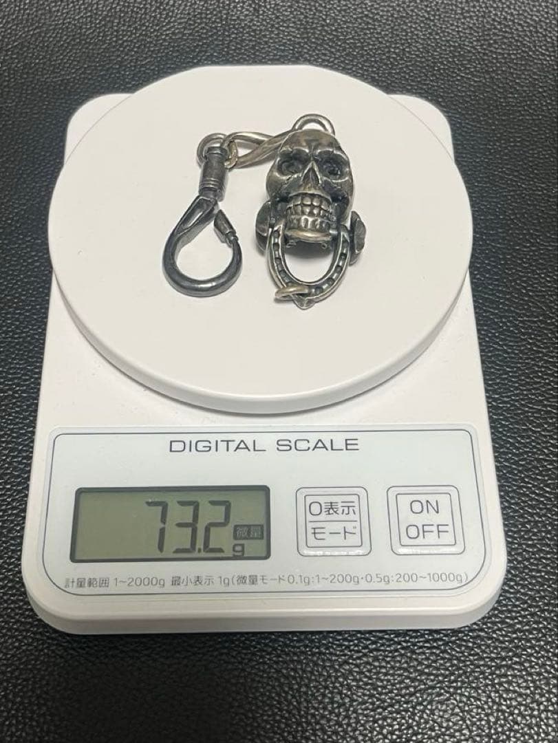 【完全オリジナル】スカルキーチェーン　ハンドメイド　シルバー925