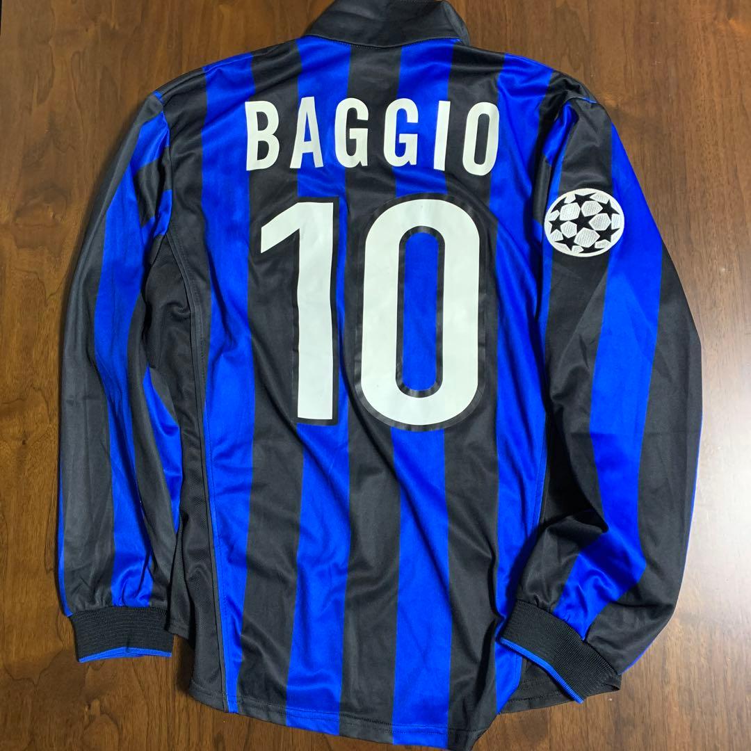 正規品 英国製ナイキ 1998/99 インテル 長袖ホームユニ ロベルトバッジオ