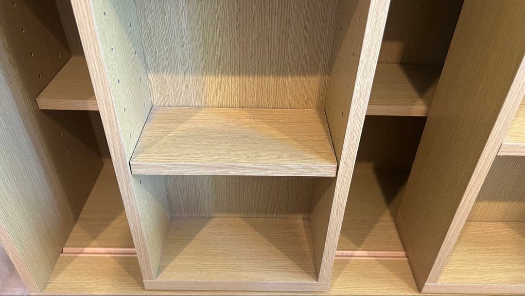 ニトリ スライド本棚 テイルI 80LBR ライトブラウン 幅80