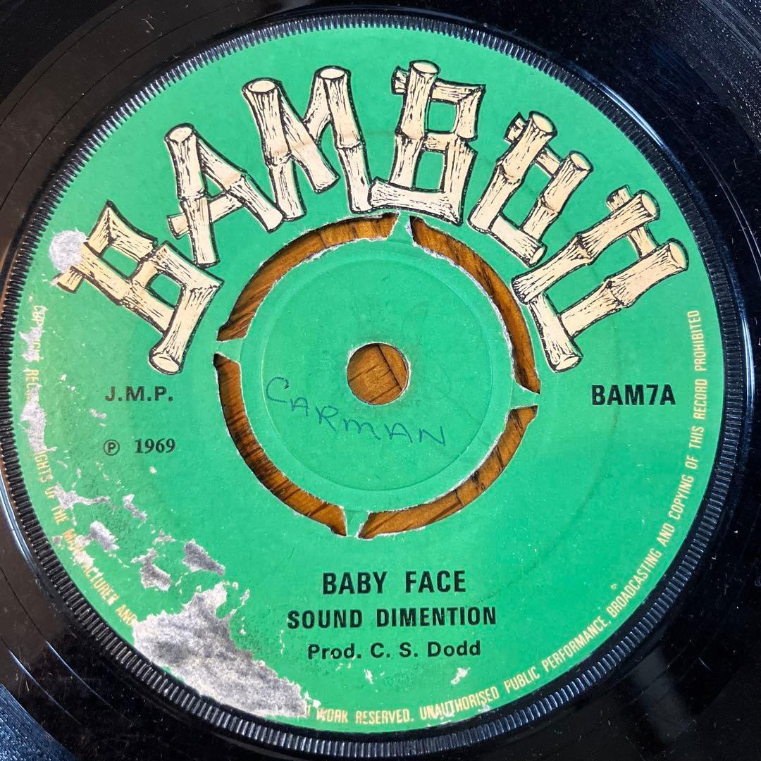 1969年 BAMBOO レコード BABY FACE / ANY-WHERE