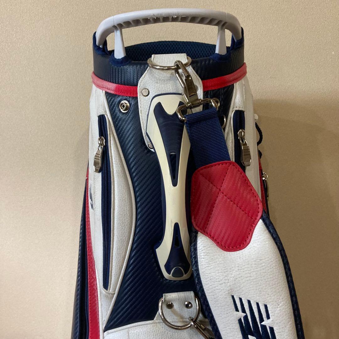 new balance キャディバッグ ホワイトネイビー　レッド　ニューバランス