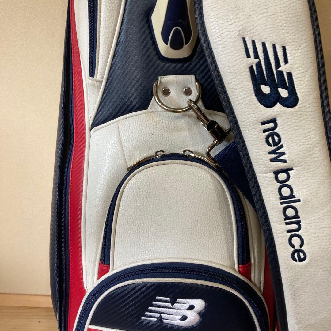 new balance キャディバッグ ホワイトネイビー　レッド　ニューバランス