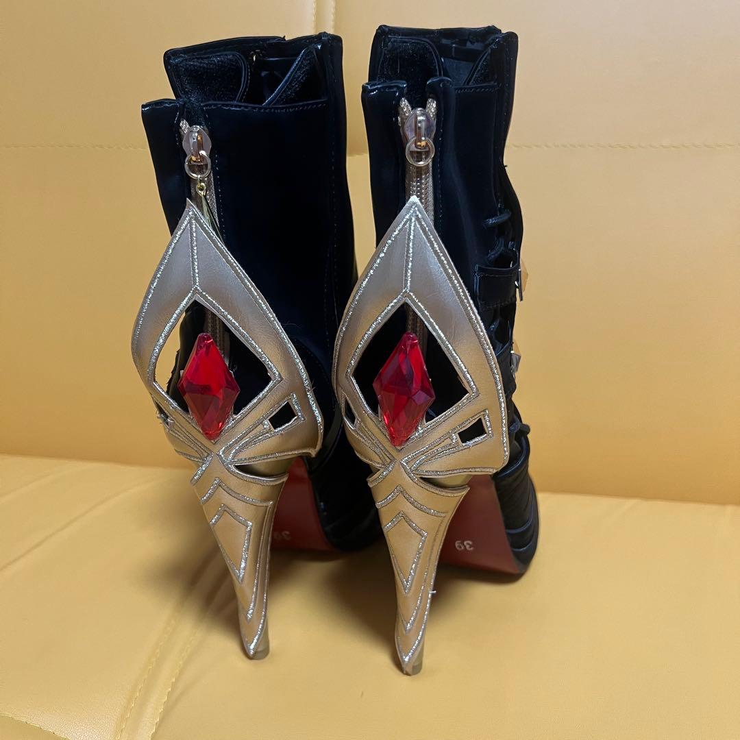 原神 三分妄想 アルレッキーノ コスプレ 召使 Mサイズ ウィッグ 靴 セット