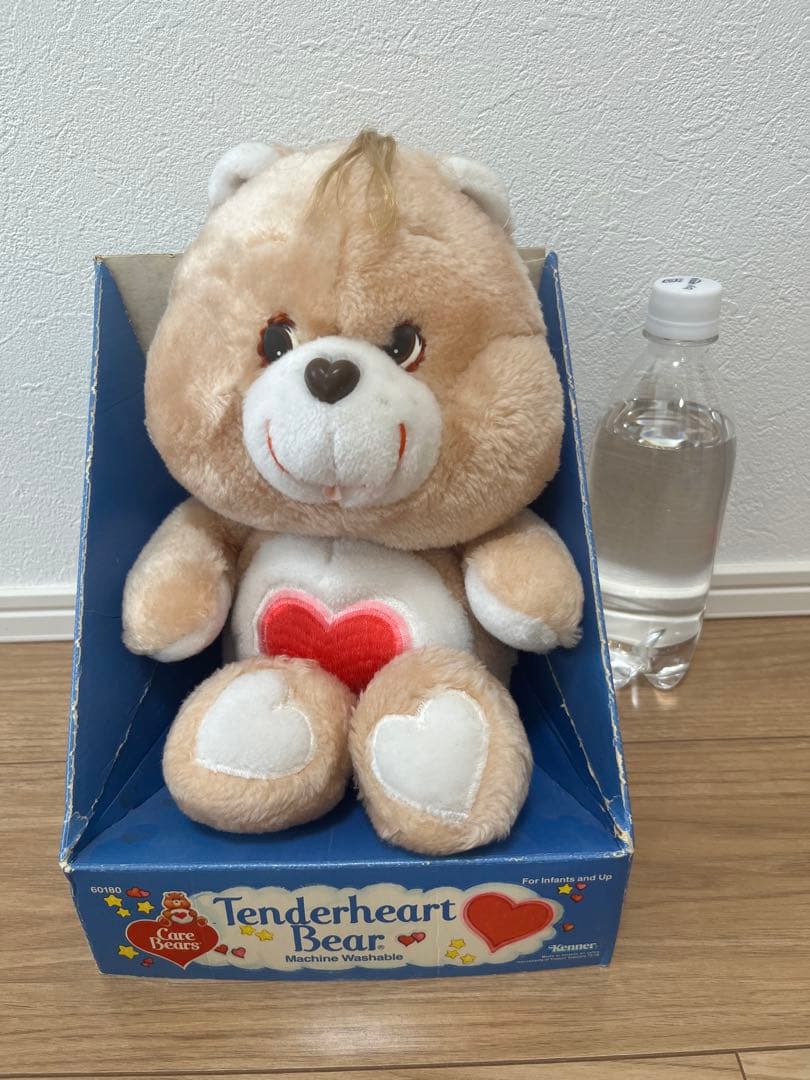 【箱付き】【値下げ】ケアベア　テンダーハートベア　ビンテージぬいぐるみ