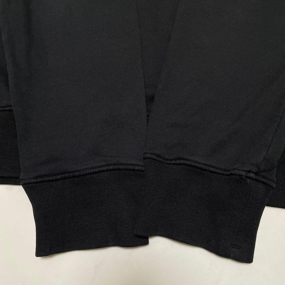 STONE  コットン　クルーネック　トレーナー　ブラック　Lサイズ