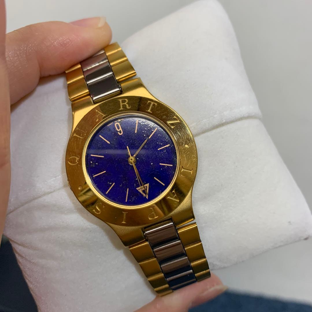 希少　ラピスクラブ【ラピスの腕時計】