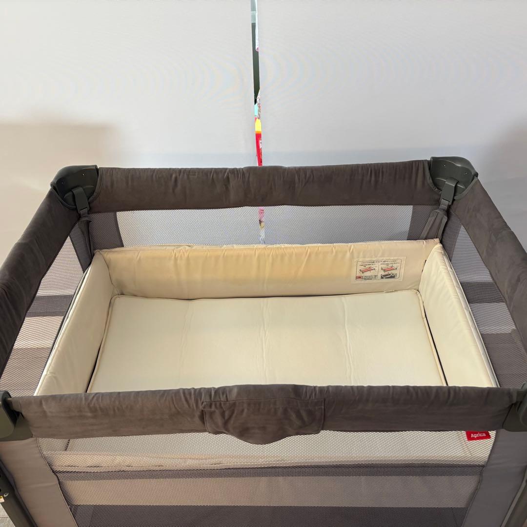 ベビーベッド Aprica ココネルエアープラスＡＢ グレー