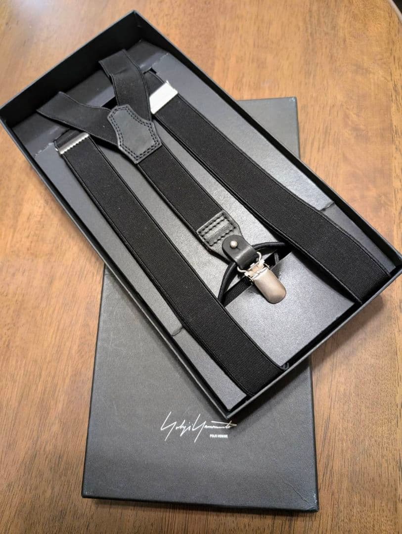 ヨウジヤマモト プールオム サスペンダー HT-Q30-299-I-M