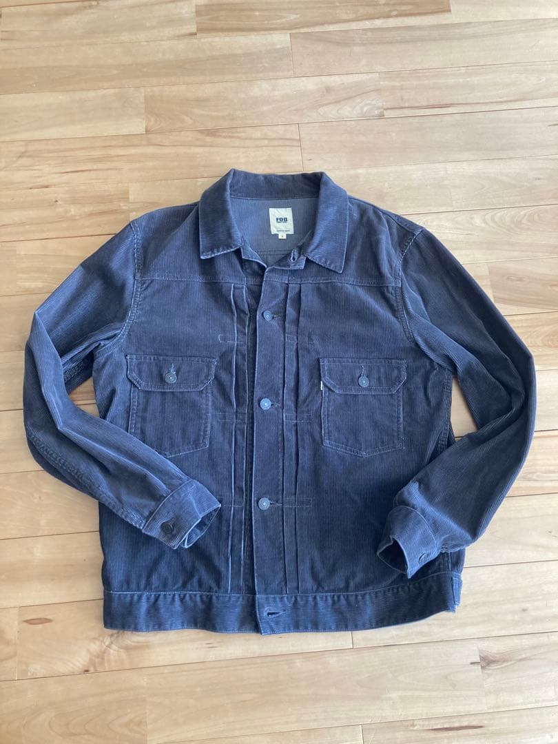 FOB FACTORY 2ndタイプ　コーデュロイジャケット チャコール