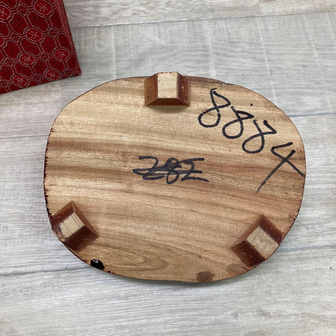 アメジスト クラスター 2.6kg 洞形 約15cm 木製台座 箱付き