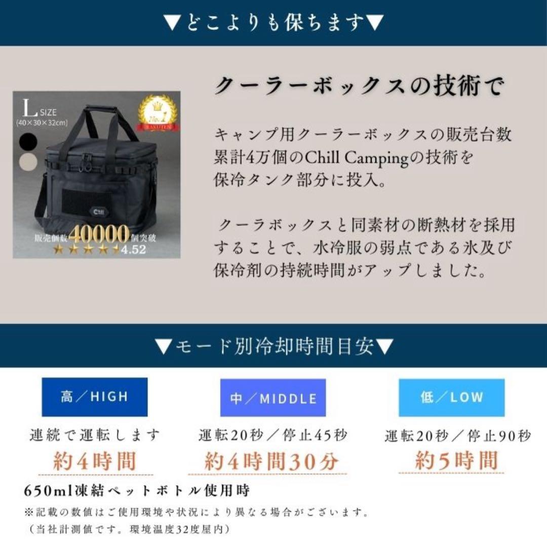 空調服 10,000mAh 水冷ベスト