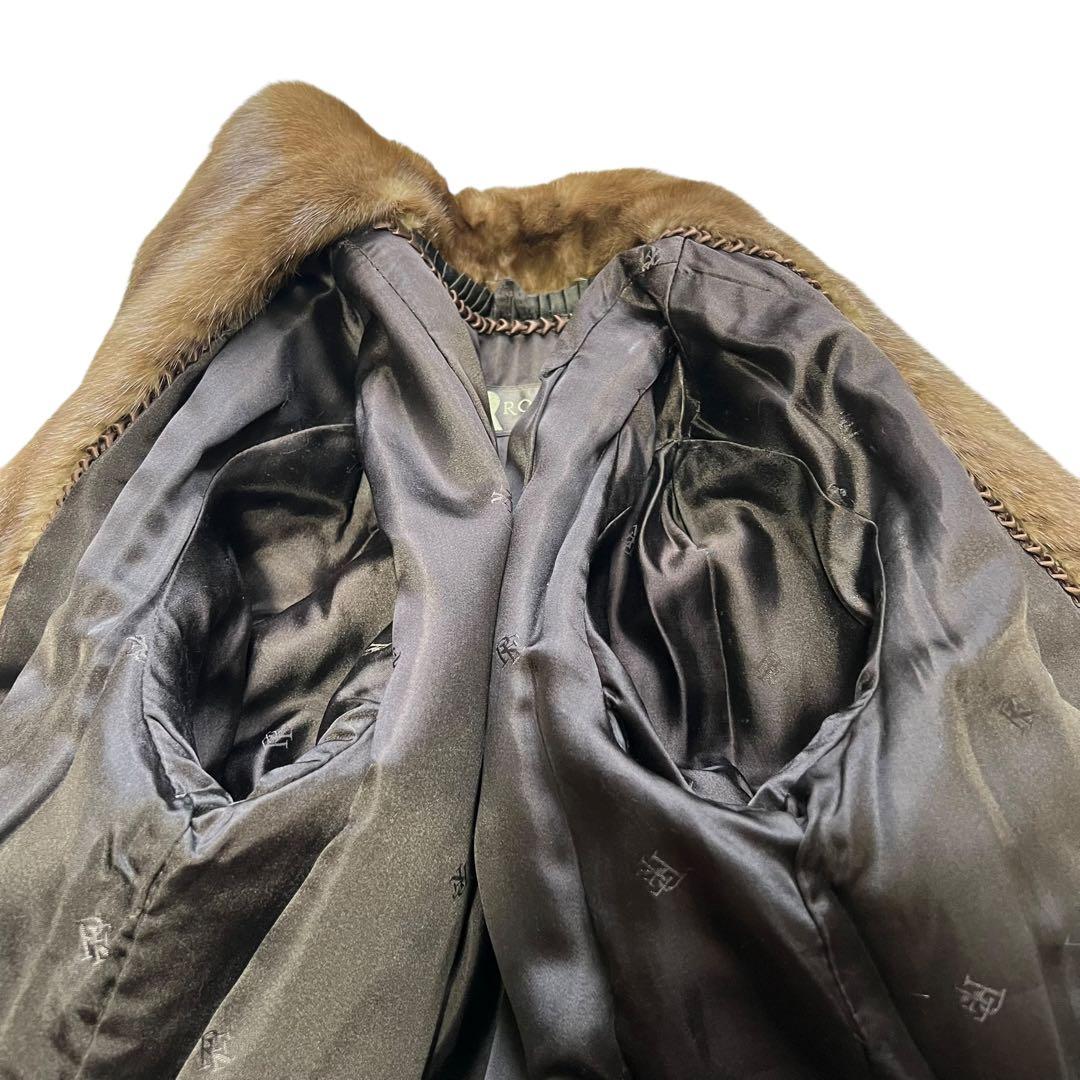 サガミンク デミバフミンク リアルファーコート 毛並み◎ なめし柔らか 13号