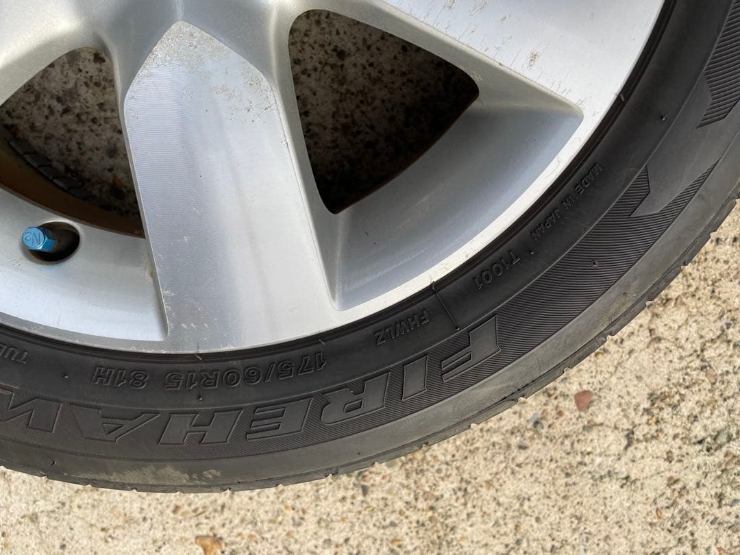 日産　オーテック　15インチ シルバー 6スポークホイールセット