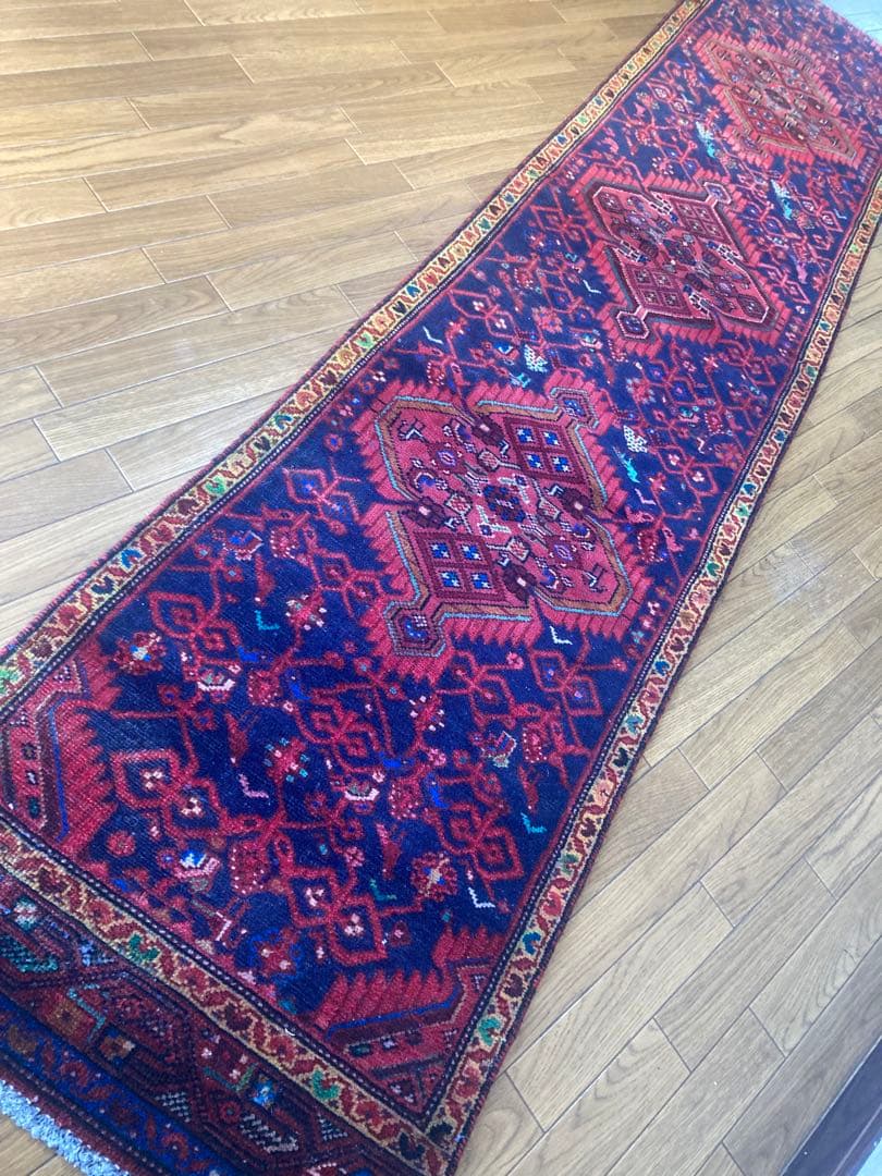 アンティークタブリーズオールドヴィンテージランナーラグ