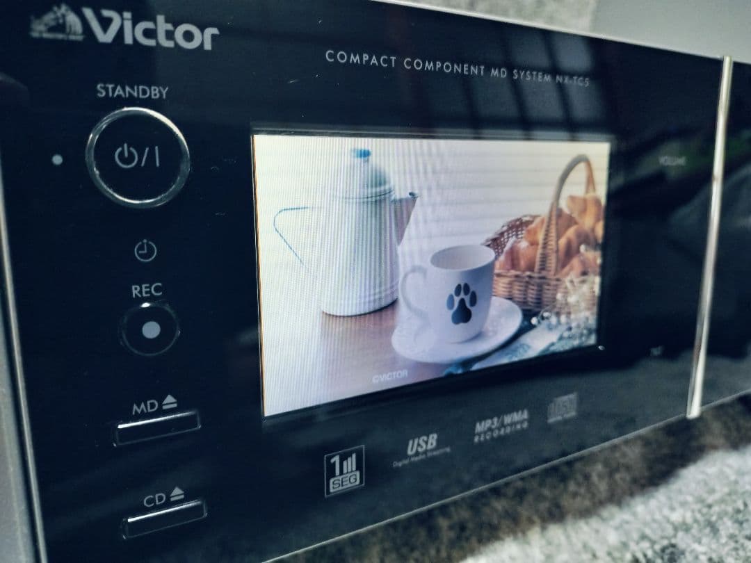 VICTOR CA-NXCT5-B ワンセグTV ミニコンポ CD MD