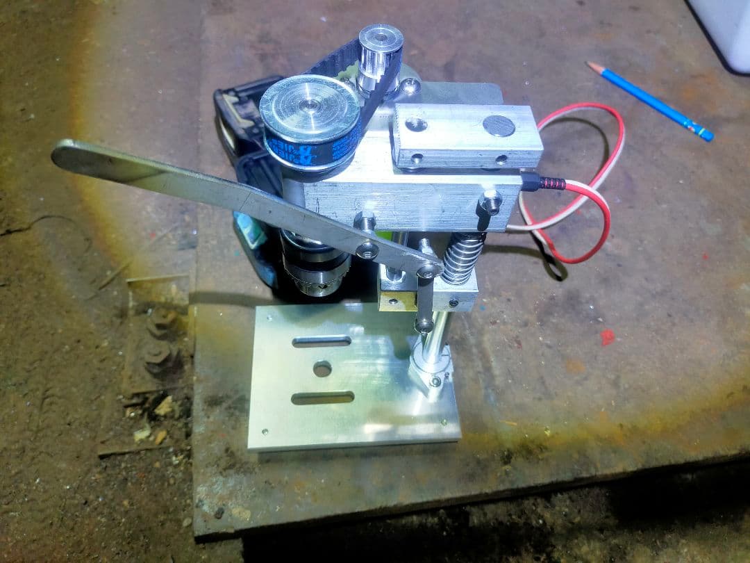 ミニボール盤　マキタバッテリー用アダプター付