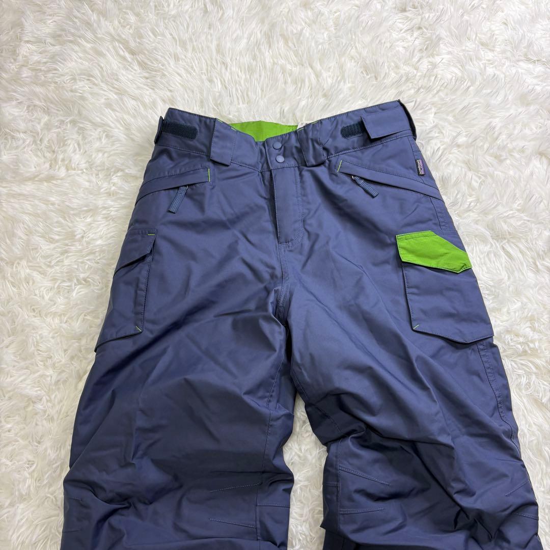 パタゴニアPatagoniaスキーウェアボーイズXL(14)グリーン系ネイビー系