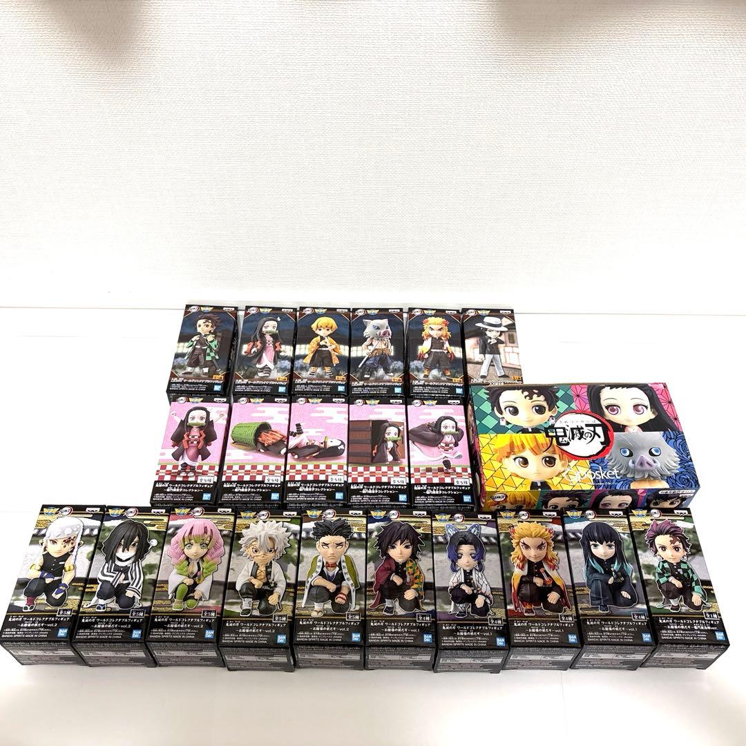 鬼滅の刃 ワーコレ21体　未開封　親方様の前だぞ　無限列車　竈門禰豆子