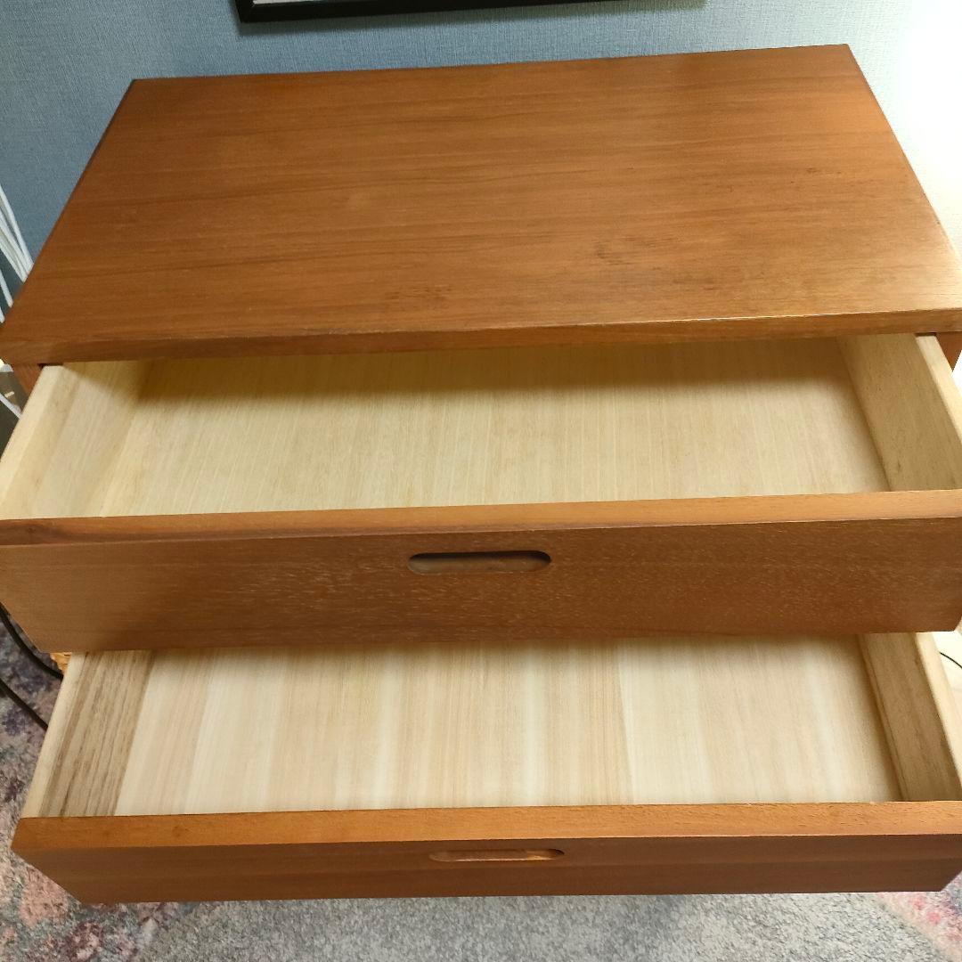 KEYUCA（ケユカ）リバーシブル引き出し 4段チェスト 北欧 ナチュラル