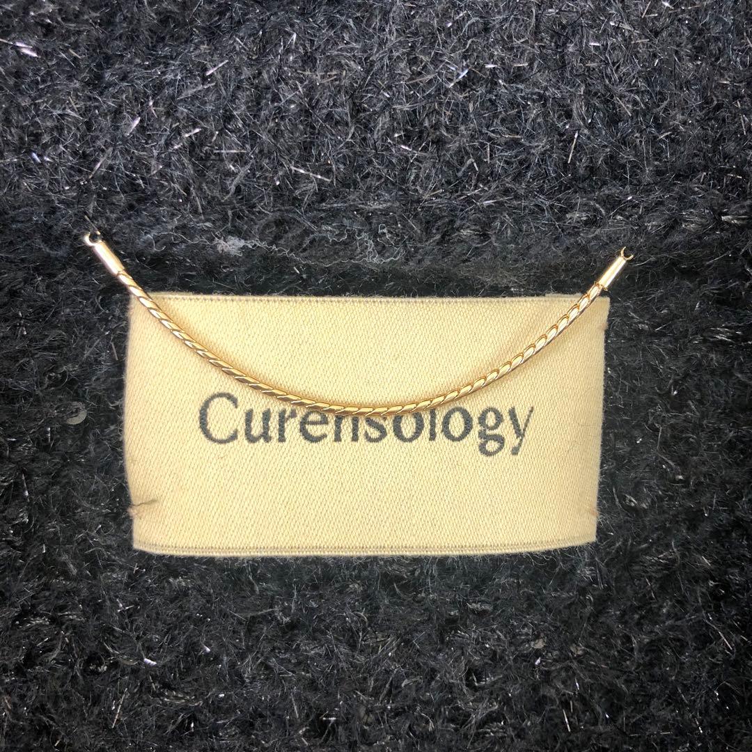 Curensology エトワールニットツイードベスト F ブラック