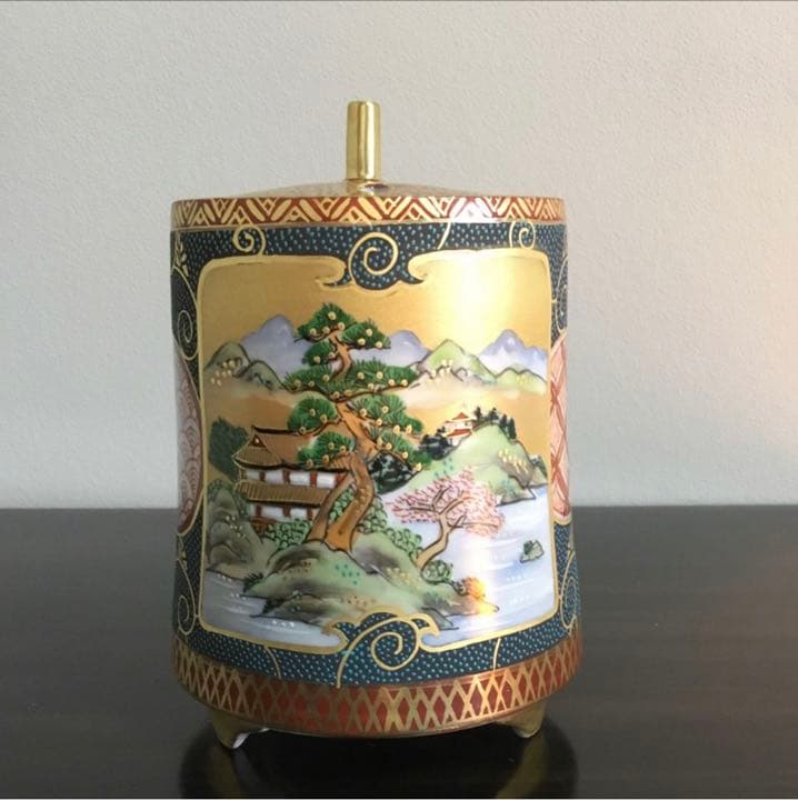 九谷焼 香炉 金彩都絵‼️最終お値下げ