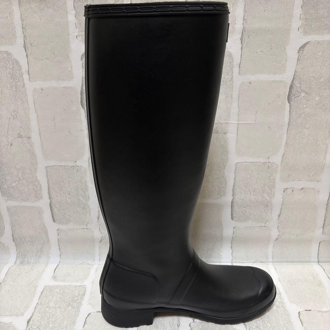HUNTER 【ハンター 】レインブーツ ベルト付き ブラック　約23cm