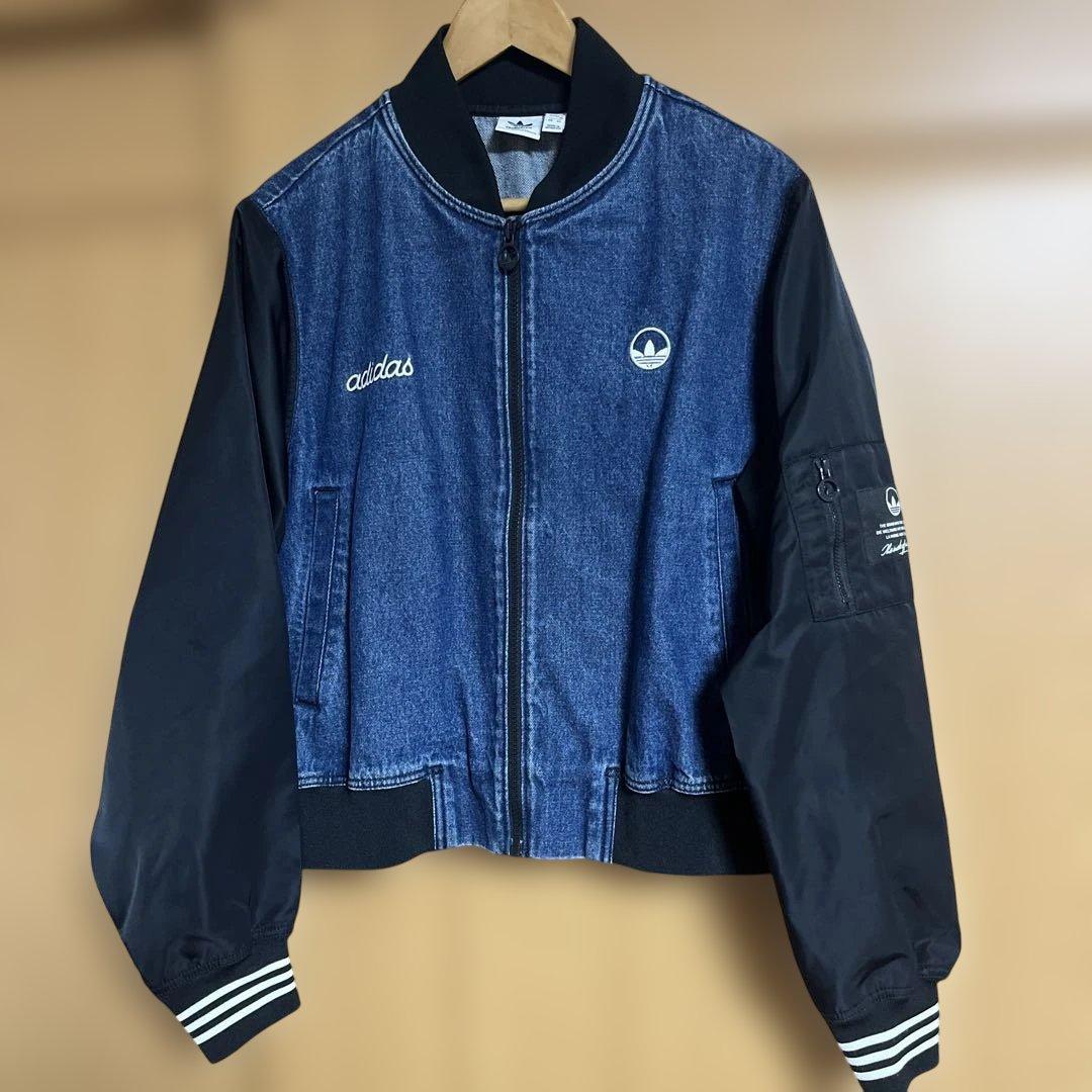 アディダス　カレッジ　デニムジャケット　XL