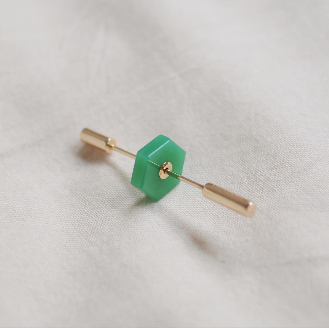 Hirotaka（ヒロタカ）　SPEAR（スピア） ピアス/クリソプレーズ