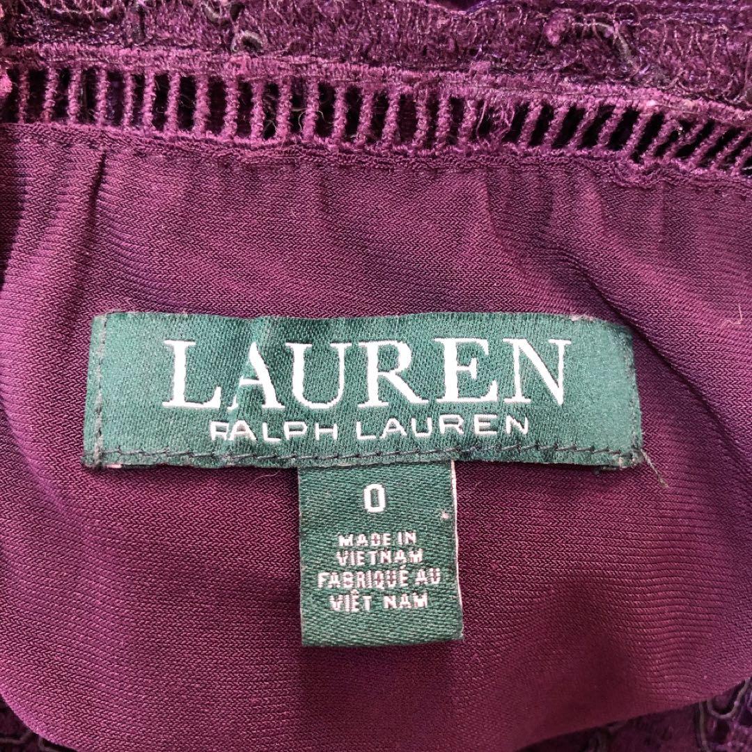 RalphLauren*ローレンラルフローレン　総レースワンピース　ドレス　0
