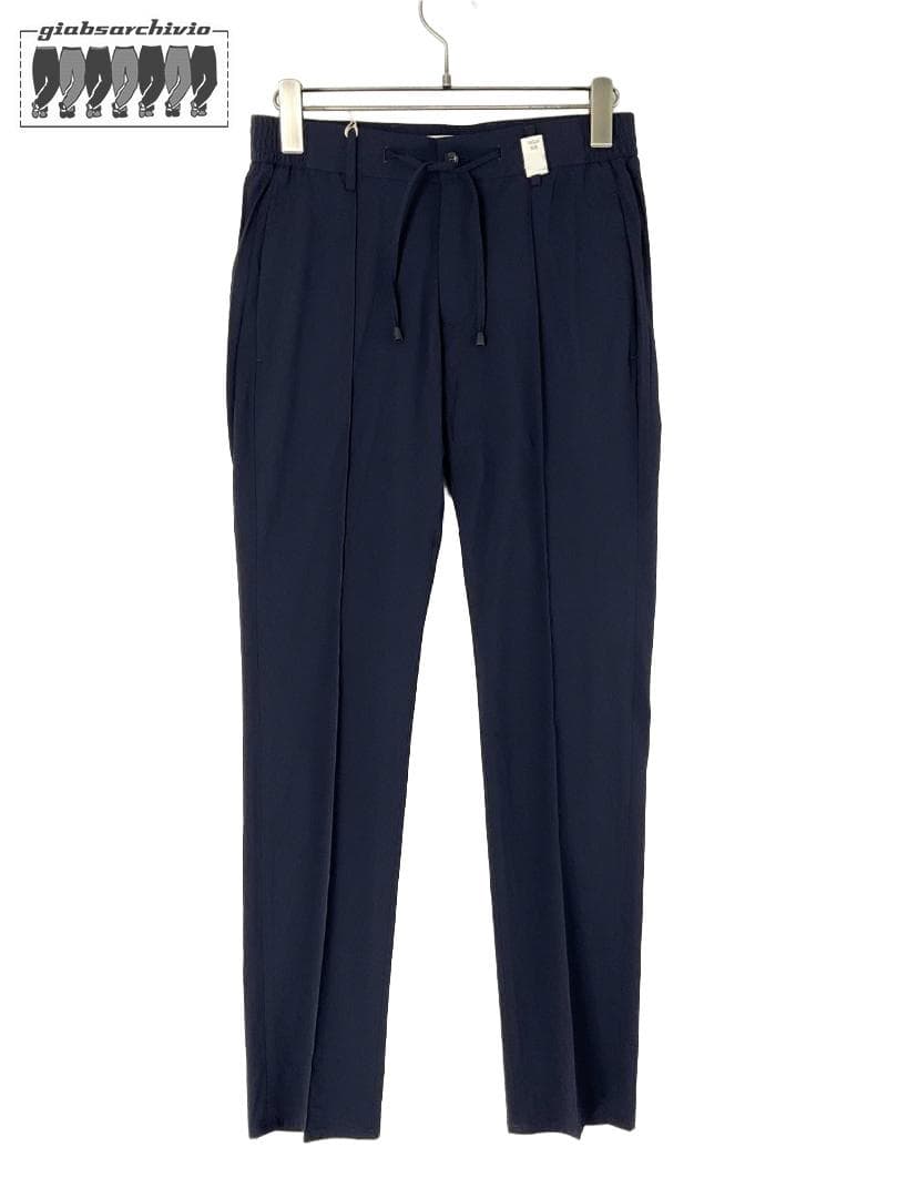 新品 giab's ARCHIVIO 永久クリースストレッチスラックスパンツ48