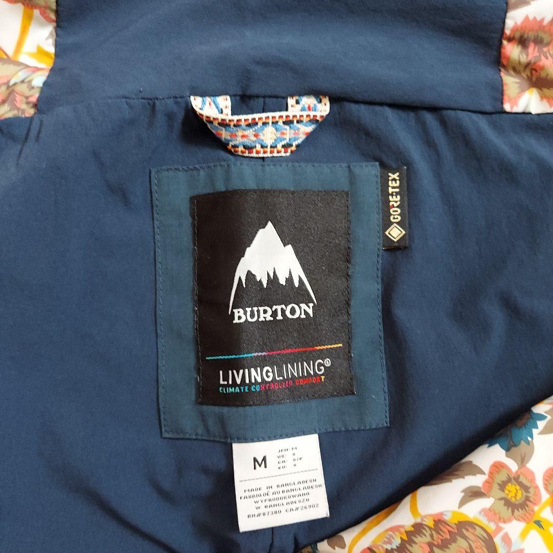 Burton スノーボードウェア Mサイズ上下セットパスケース付き 水色