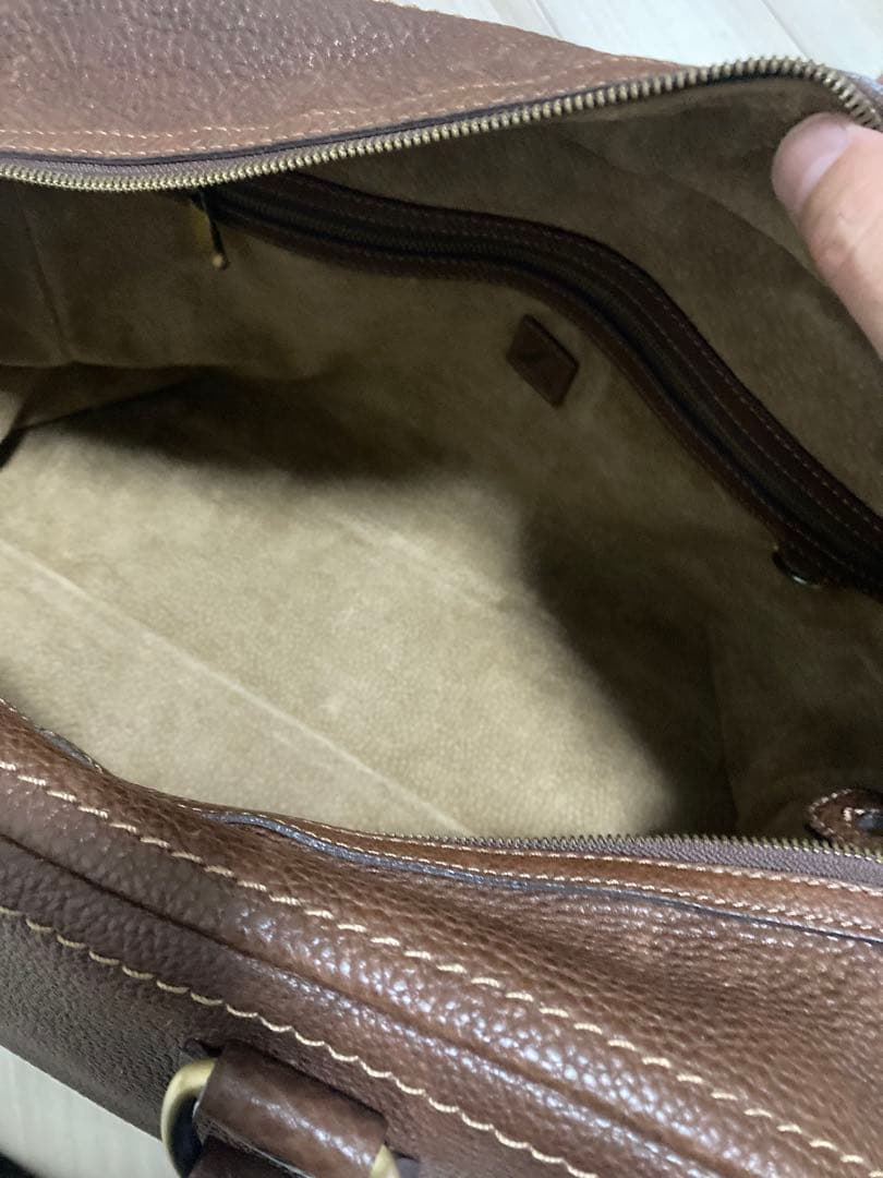 土屋鞄 トーンオイルヌメ アンティック ボストンバッグ レザー 茶色