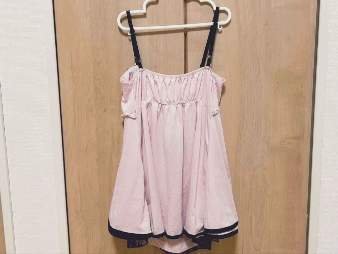 GOLDS♡タグ付き♡肩紐ビジュー♡パイピングラッフル裾♡総レースキャミトップス