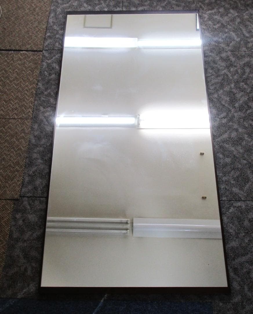 ★コムミラー002 大型・立掛け式・天然木フレーム　幅90x奥行3x高さ180