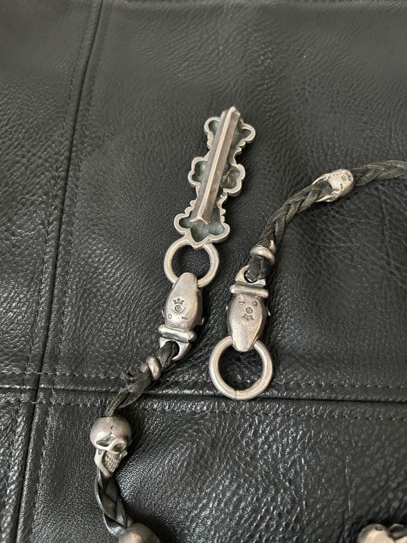 ガボール生前モデルレザーウォレットチェーン