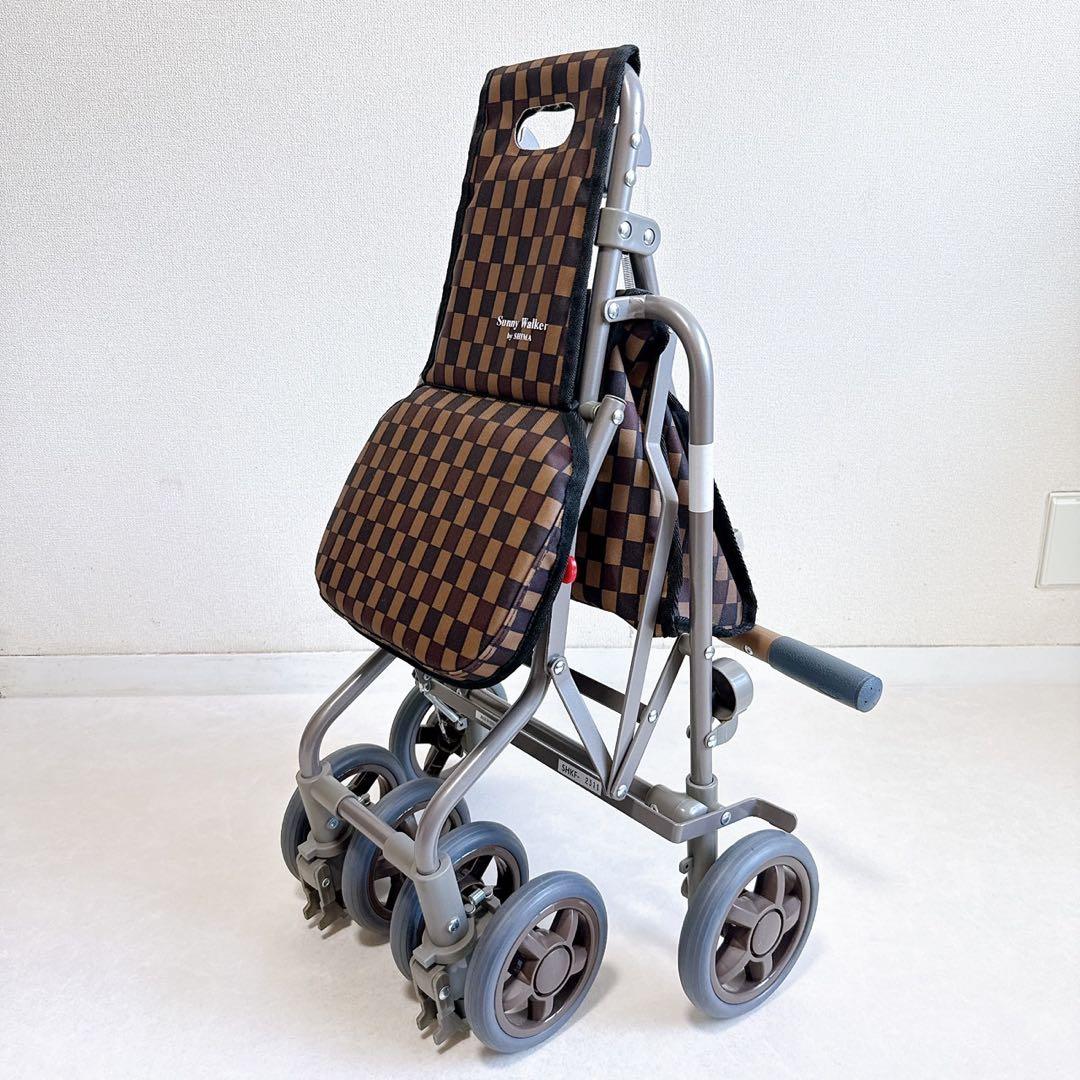 【美品】島製作所 シルバーカー　サニーウォーカー AW3 手押し車　シニア