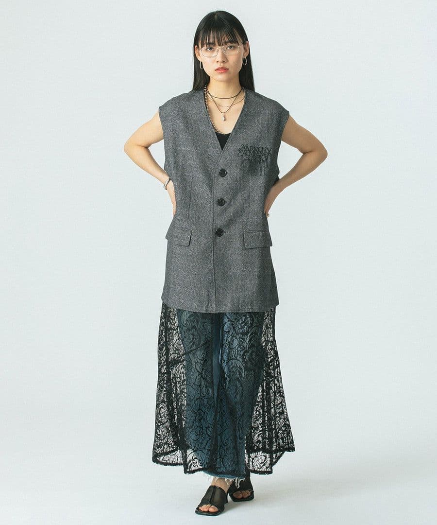 【美品】OKIRAKU × ROSE BUD レース スカート ベスト ドレス