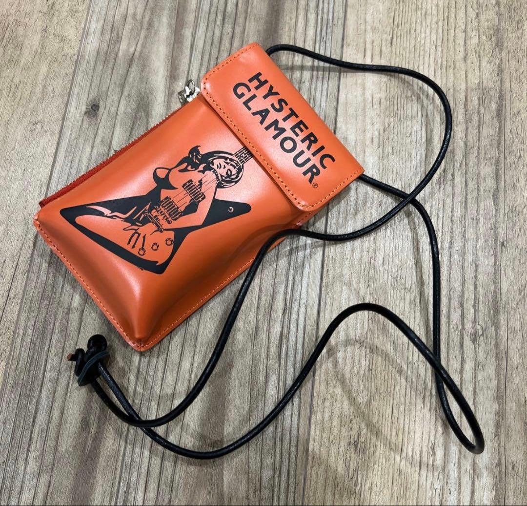 HYSTERIC GLAMOUR オレンジショルダーバッグ