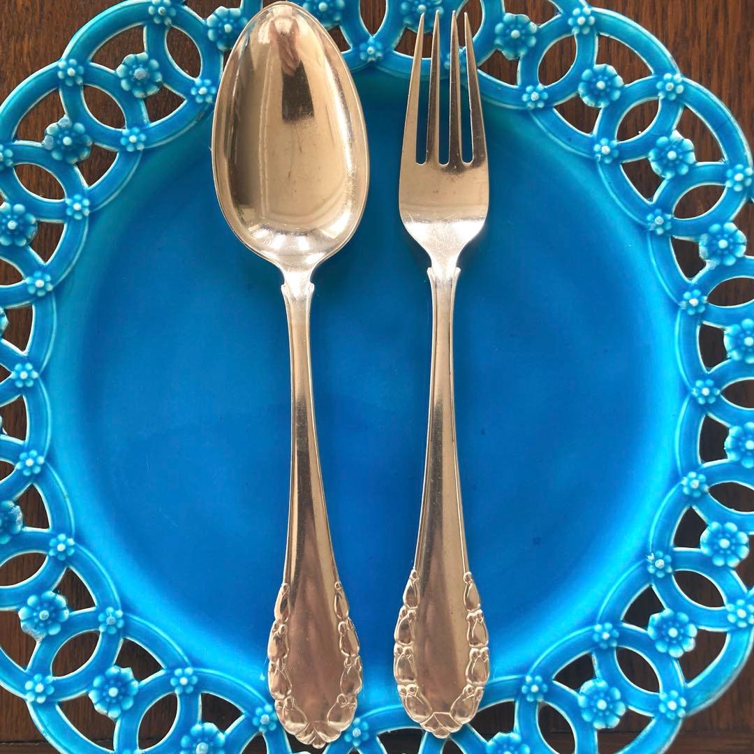 ジョージジェンセン　シルバー　スプーン&フォーク　セット