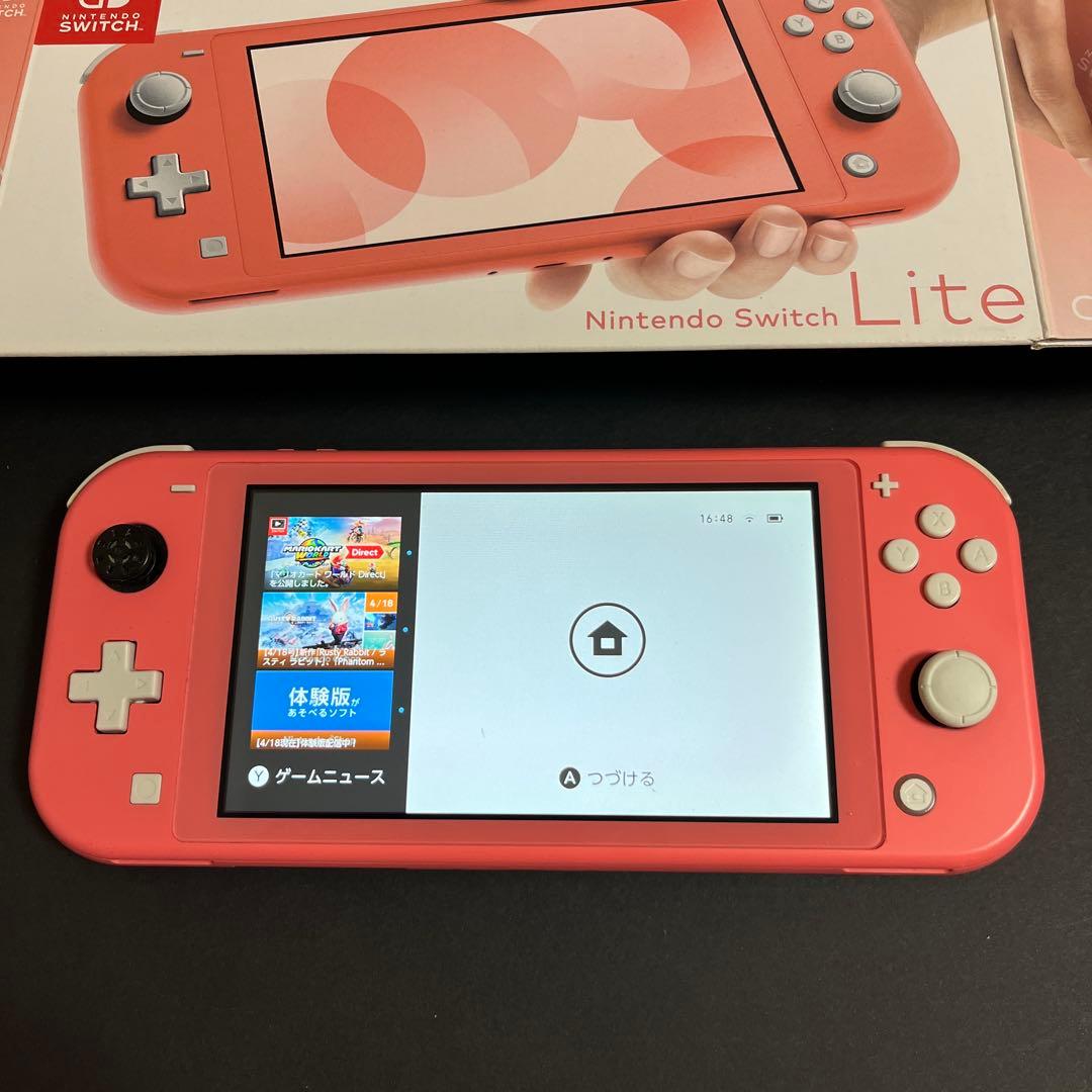 Nintendo Switch Lite コーラル 動作確認済み ジャンク